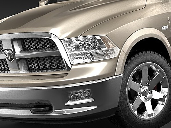3d dodge ram 2009 double - dodge ram 2009 double cab midpoly... by squir